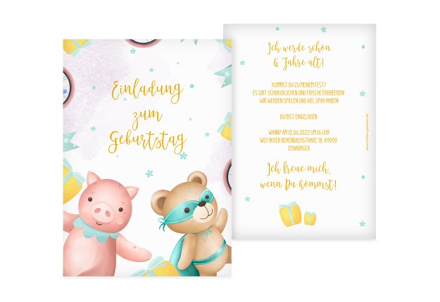 Einladungskarten Kindergeburtstag Karten Paradies De