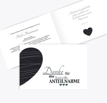 Dankeskarte Herz