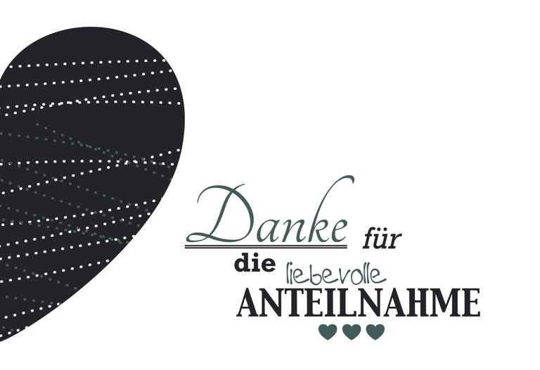 Ansicht 3 - Dankeskarte Herz