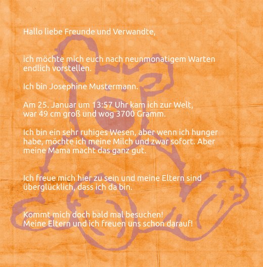 Ansicht 5 - Babykarte Teddy-Star