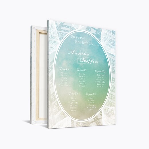 Sitzplan Federleicht AquaTürkis 400x600mm