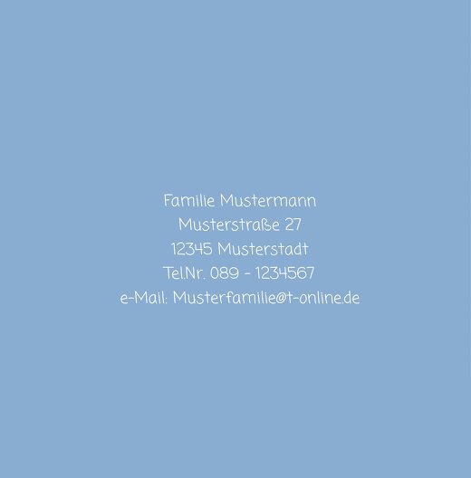 Ansicht 2 - Baby Dankeskarte Streifentapete