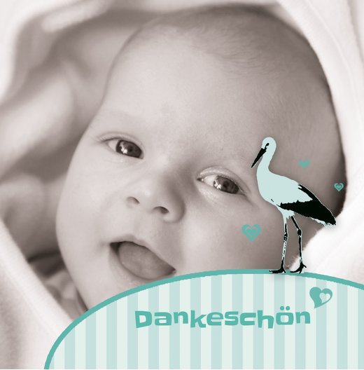 Ansicht 4 - Baby Dankeskarte Harmonie