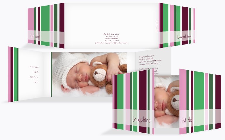 Babykarte Zweifarbklang