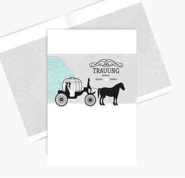 Kirchenheft Umschlag Kutsche