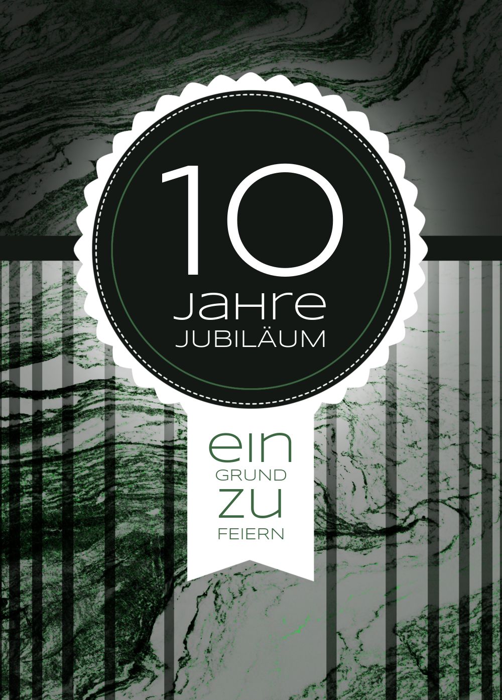 Jubilaumskarte Marmor Selbst Gestalten