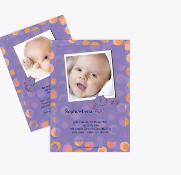 Baby Dankeskarte Katze