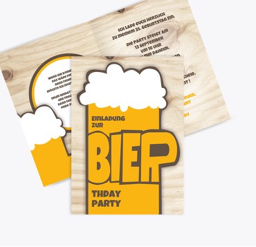 Geburtstagseinladung BIERthday