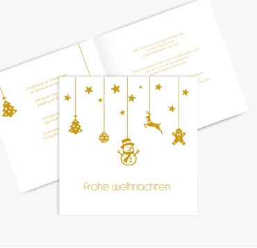 Grußkarte Schmuckelemente