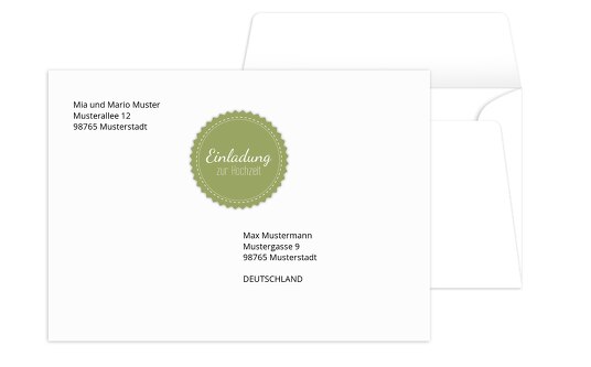Umschlag Vintage Holz PastellHellGrün 161x114mm