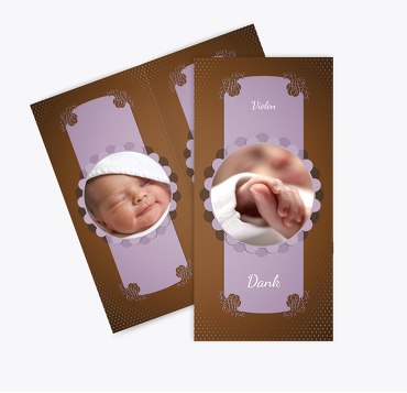 Taufe Dankeskarte Krause