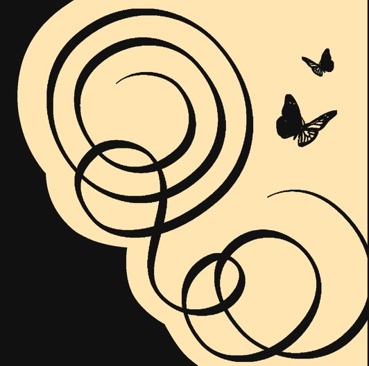 Ansicht 2 - Kommunion Dankeskarte Butterfly