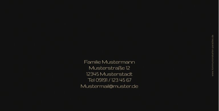 Ansicht 3 - Kommunion Dankeskarte Butterfly