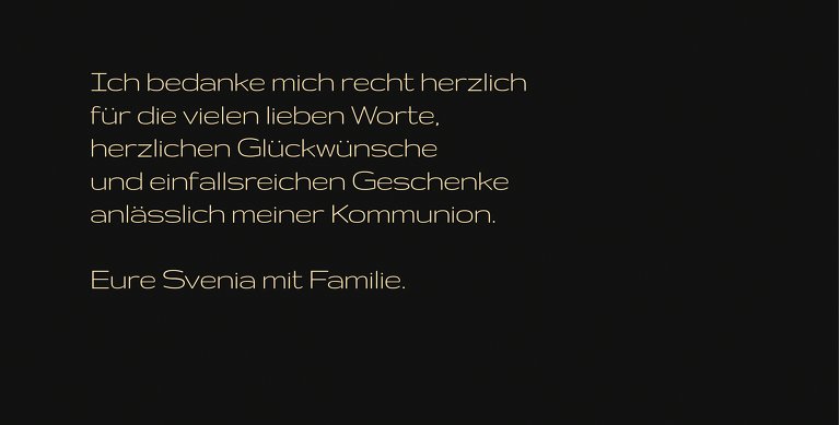 Ansicht 6 - Kommunion Dankeskarte Butterfly