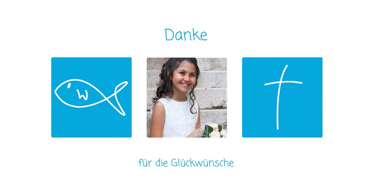 Ansicht 3 - Konfirmation Dankeskarte White