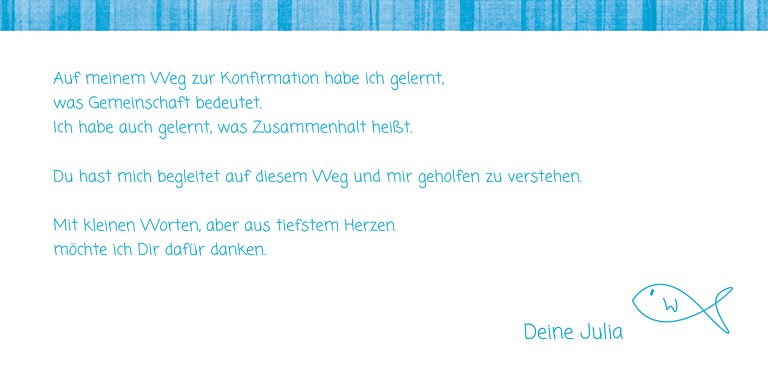 Ansicht 5 - Konfirmation Dankeskarte White