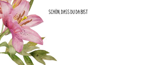 Ansicht 3 - Hochzeit Tischkarte Blumendeko