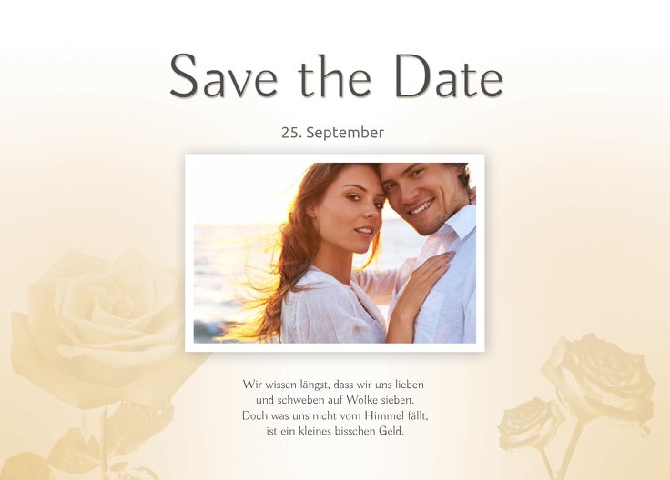 Ansicht 2 - Save-the-Date Rose