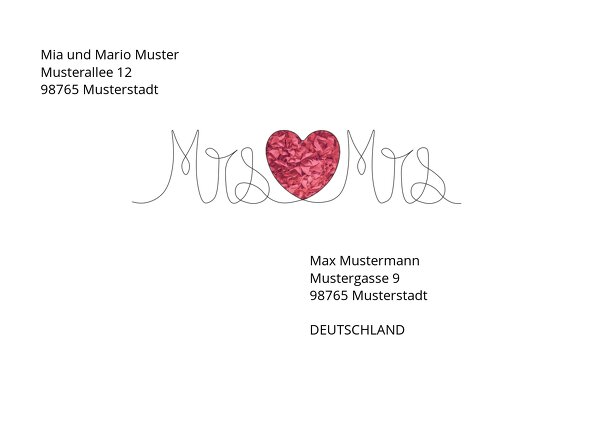 Ansicht 2 - Umschlag Mrs&Mrs