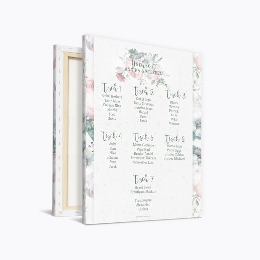 Sitzplan Verträumt DunkelgrauGrün 400x600mm