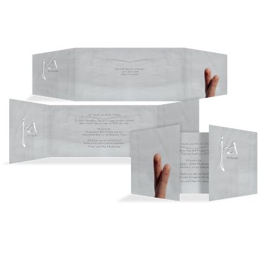 Hochzeit Einladung Fingerpaar 2