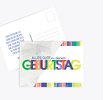 Glückwunschkarte zum Geburtstag Bunt