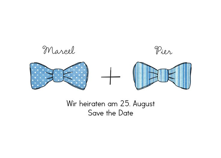 Ansicht 2 - Save-the-Date Fliegen