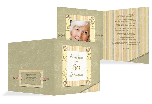 Einladungskarten Zum 80 Geburtstag Karten Paradies De