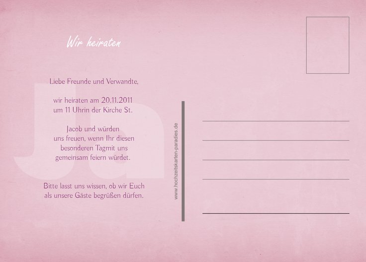 Ansicht 3 - Save-the-Date 3 Liebeserfüllung