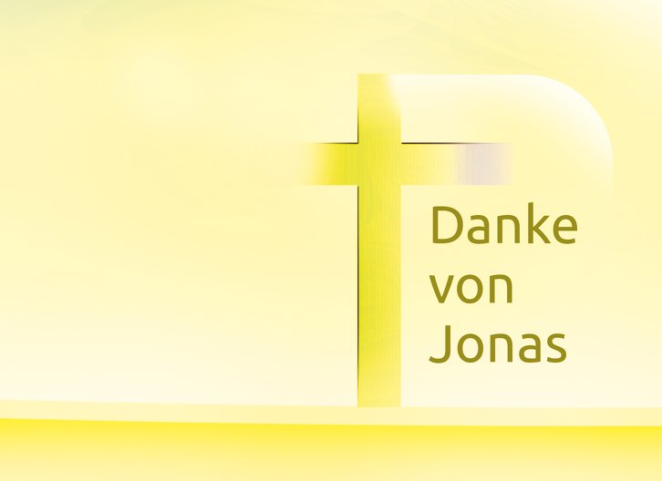 Ansicht 3 - Taufe Dankeskarte Kreuz