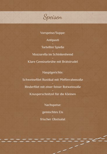 Ansicht 5 - Menükarte Engel