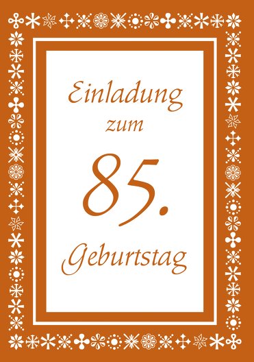 Ansicht 3 - Einladungskarte florale Elemente 85 Foto