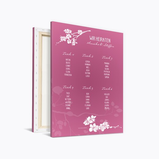 Sitzplan Cherry Blossom Pinkrosa 400x600mm