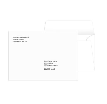 blanko Umschläge zum Selbstgestalten