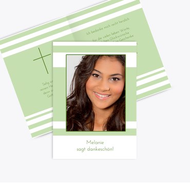 Konfirmation Dankeskarte Kreuz