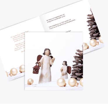 Grußkarte Weihnachtsengel