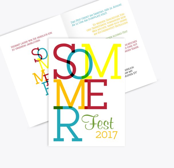 Einladung Sommerfest Sommer
