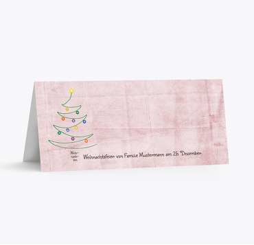 Tischkarte Weihnachtsbaum
