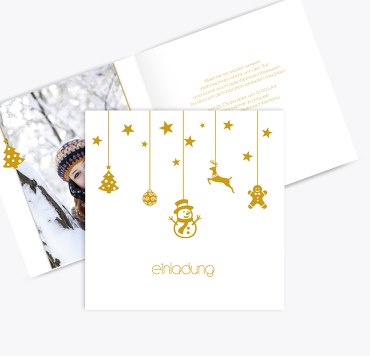Foto Einladung Schmuckelemente