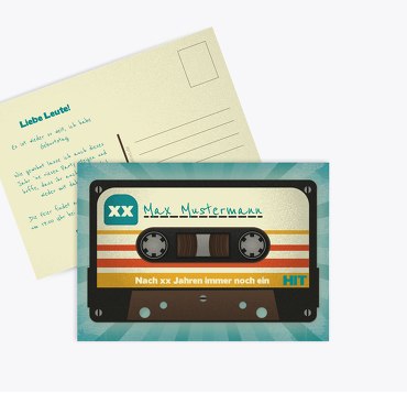 Geburtstagseinladung Kassette
