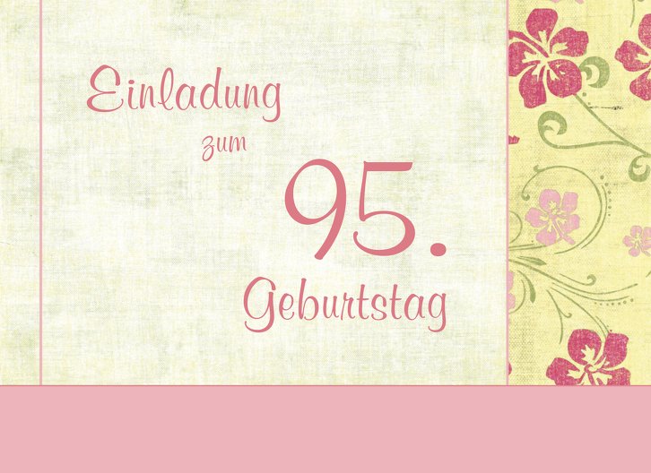 Ansicht 3 - Einladung zum Geburtstag Foto Hibiskus 95