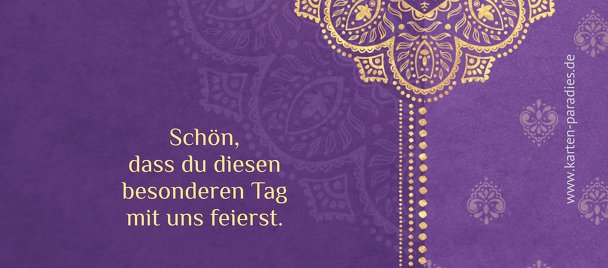 Ansicht 2 - Hochzeit Tischkarte Mumbai
