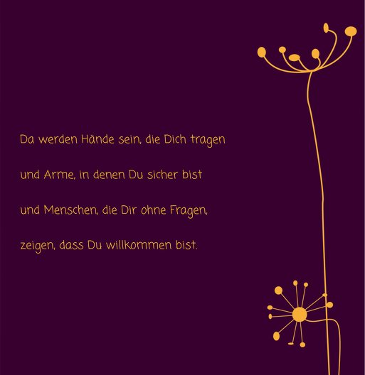 Ansicht 6 - Baby Dankeskarte abstrakte Blumen