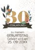 Ansicht 4 - Geburtstagseinladung Blumenzahl 30