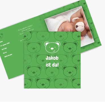 Babykarte Bärchen