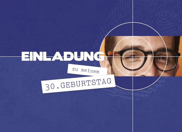 Ansicht 3 - Geburtstagseinladung Foto Krimi 30