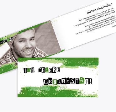 Geburtstagseinladung Fancy Letters Foto