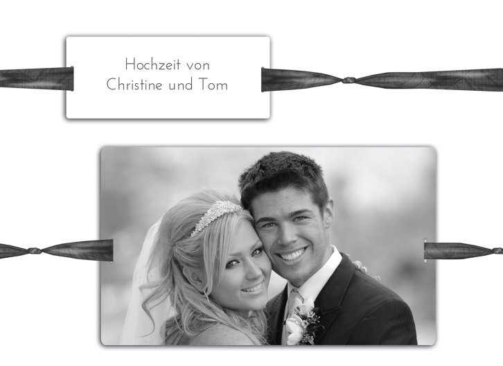 Ansicht 4 - Hochzeit Dankeskarte loop label