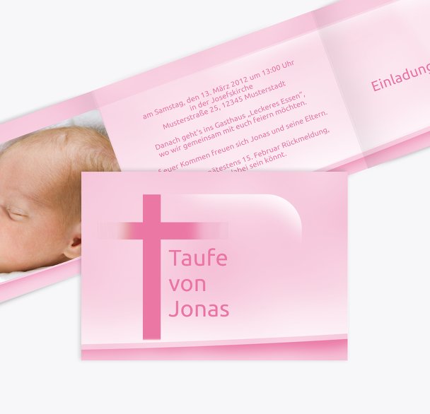 Taufkarte Kreuz