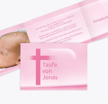Taufkarte Kreuz